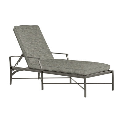 Monaco Wrought Aluminum Outdoor Chaise Lounge by Summer Classics