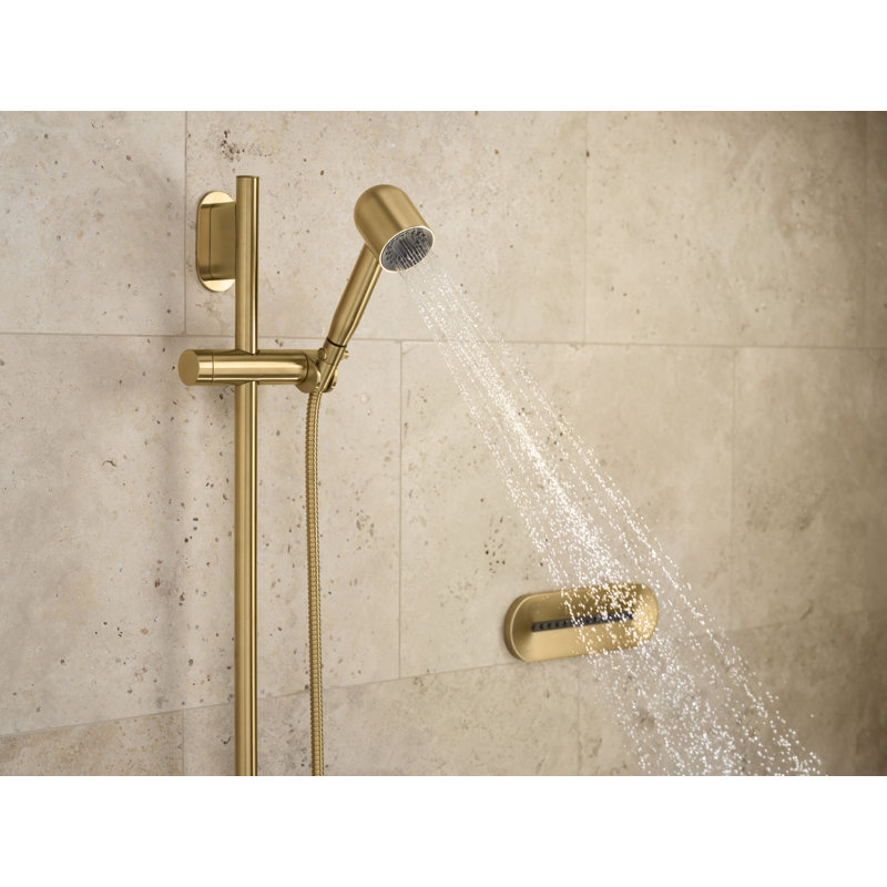 Statement 2.5 GPM Single-Function Iconic Handshower, Vibrant Brushed Moderne Brass, 2.5 GPM