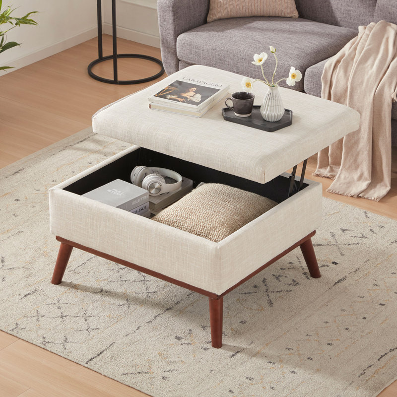 Ensemble de causeuse et canapé avec repose-pieds, ensemble de salon rembourré capitonné 3 pièces, Beige