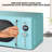 Total Chef 0.7 Cu. Ft. Countertop Microwave Oven With 8 Pre-Set Cooking Modes Blue-127111182