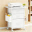 Filing Cabinet With 3 Fabric Drawers