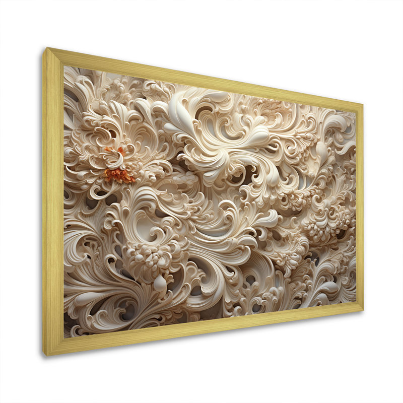 Impression sur toile, "Hindu Bhagavad Gita Blessed", Cadre doré simple, H 30 po x l 40 po x P 1,5 po