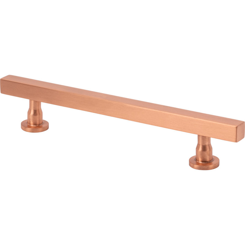 Dante Bar Pull, 5 1/16", Satin Brass