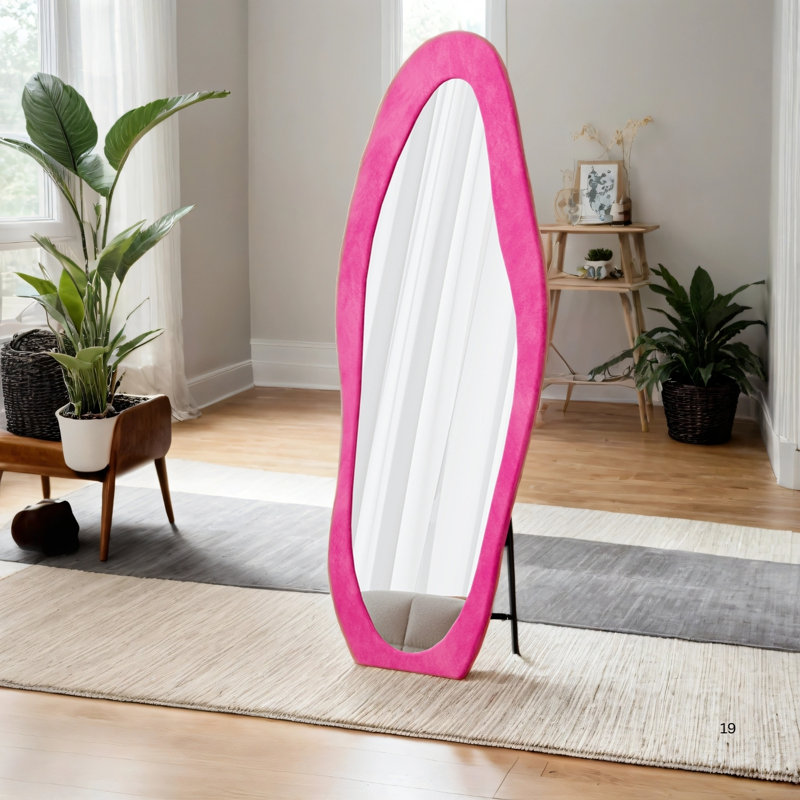 Full Length Mirror,63" x 24" Floor Mirror/ Wall Mirror, Rose