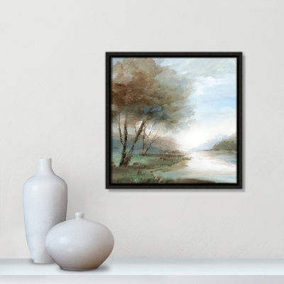 Peaceful River - Square Version Print par Nan
