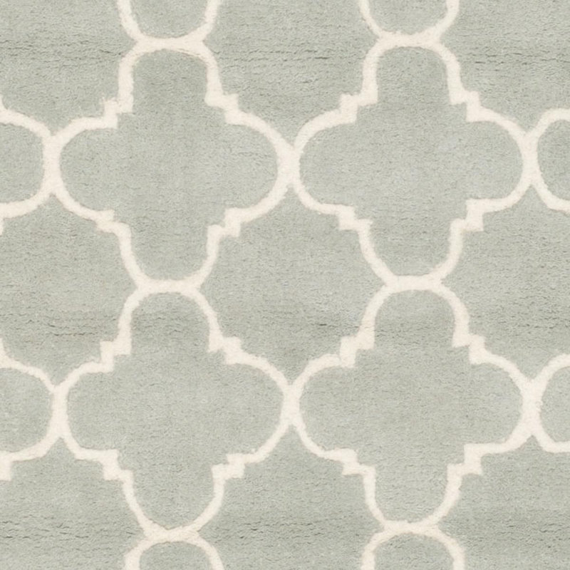Geometric Wool Hand Woven Area Rug, Rectangle 122 x 183cm