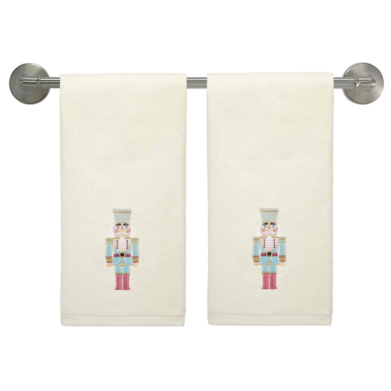 Charlton Home® Nutcracker 2-Pack Hand Towel Set