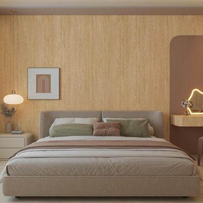 Waterproof Wood Grain Peel And Stick Contact Paper - Self-Adhesive Vinyl Wallpaper For Countertops, Cabinets, And Walls - Durable, Removable, And Easy To Clean