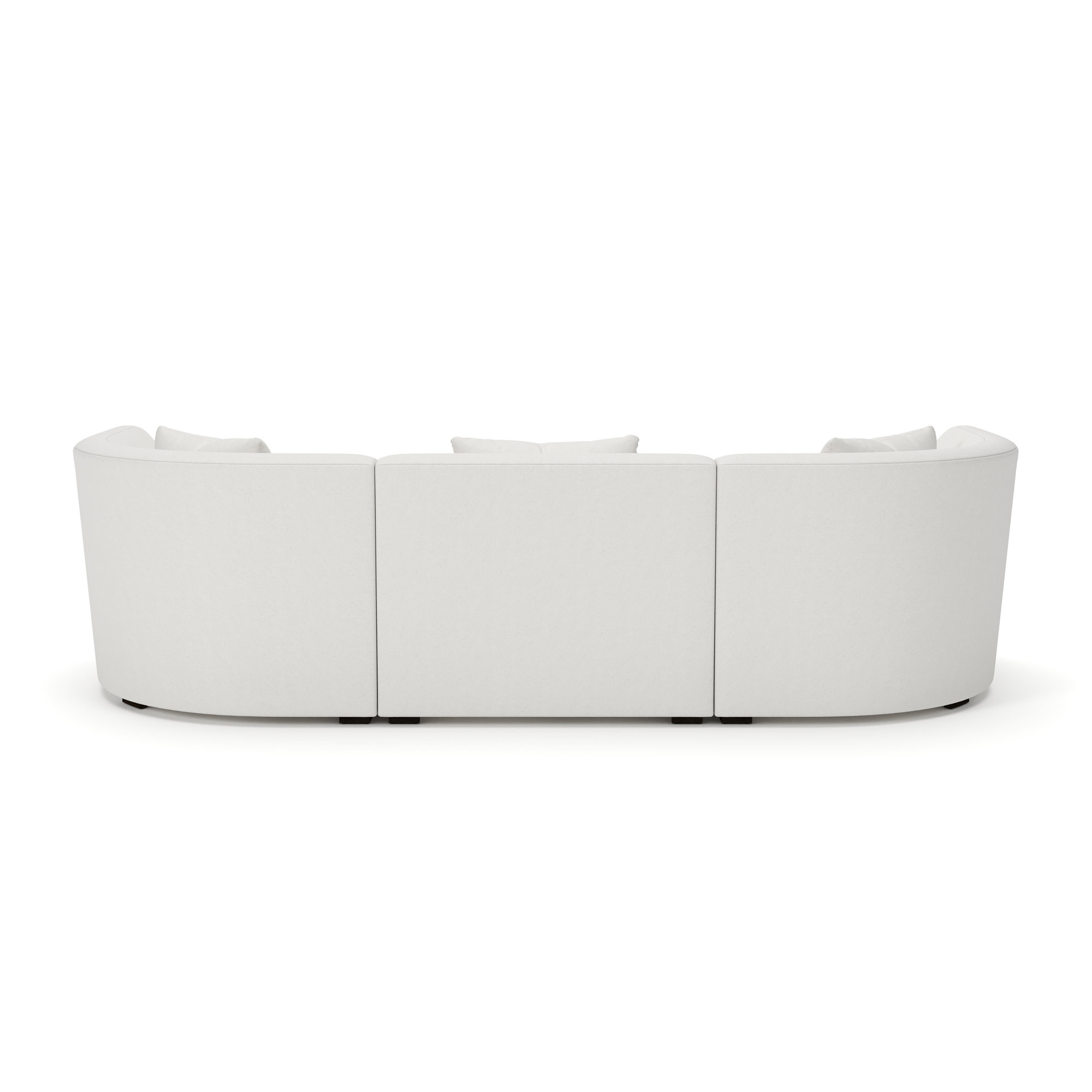 Krista 3-PC Curved Sofa, Macarena Beige