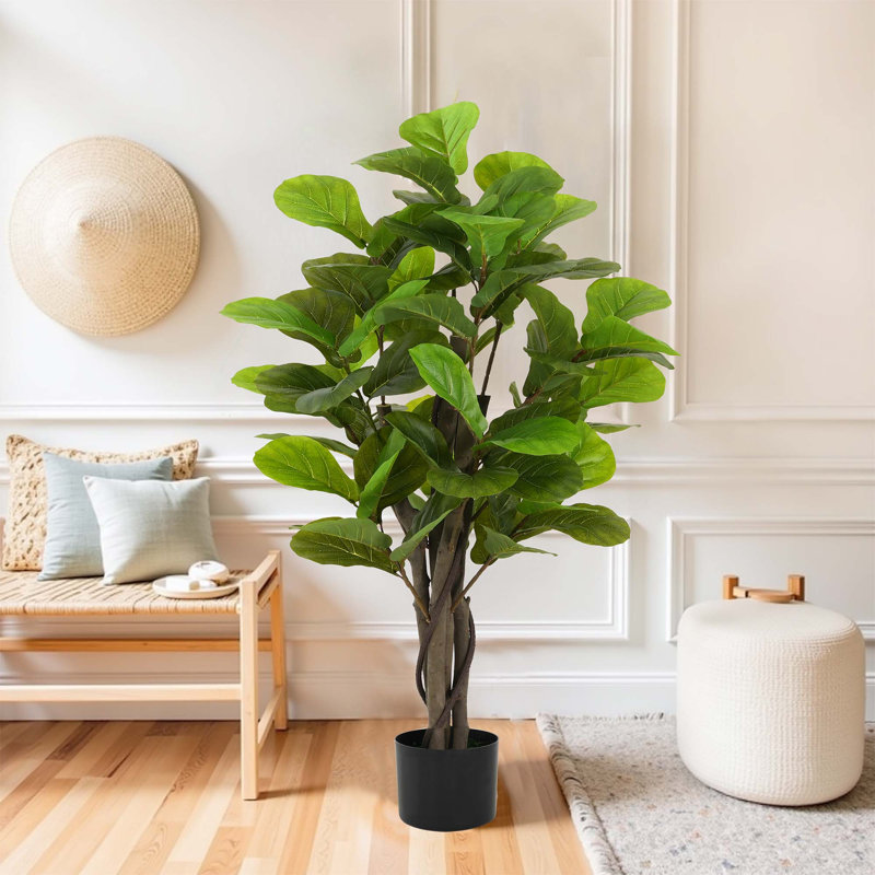 51 po figuier artificiel avec pot - plante d'intérieur