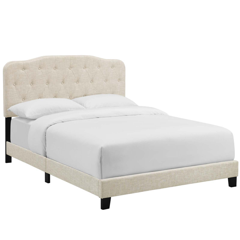 Gray Velvet Tufted Upholstered King Platform Bed