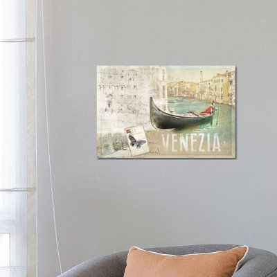 Venezia Butterfly - Wrapped Canvas Painting