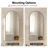 Arched Bathroom Medicine Cabinet With Mirror & Shelves,right Open,wall Mounted-1204950781