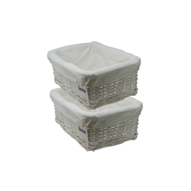 August Grove Wicker Decorative Basket