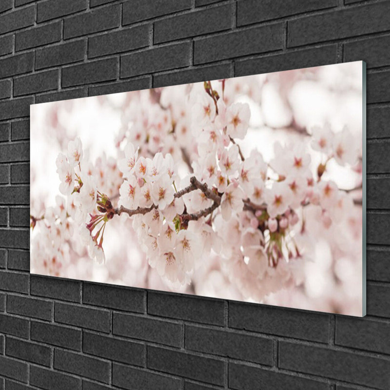 Floral Flowers - Unframed Photograph on Glass