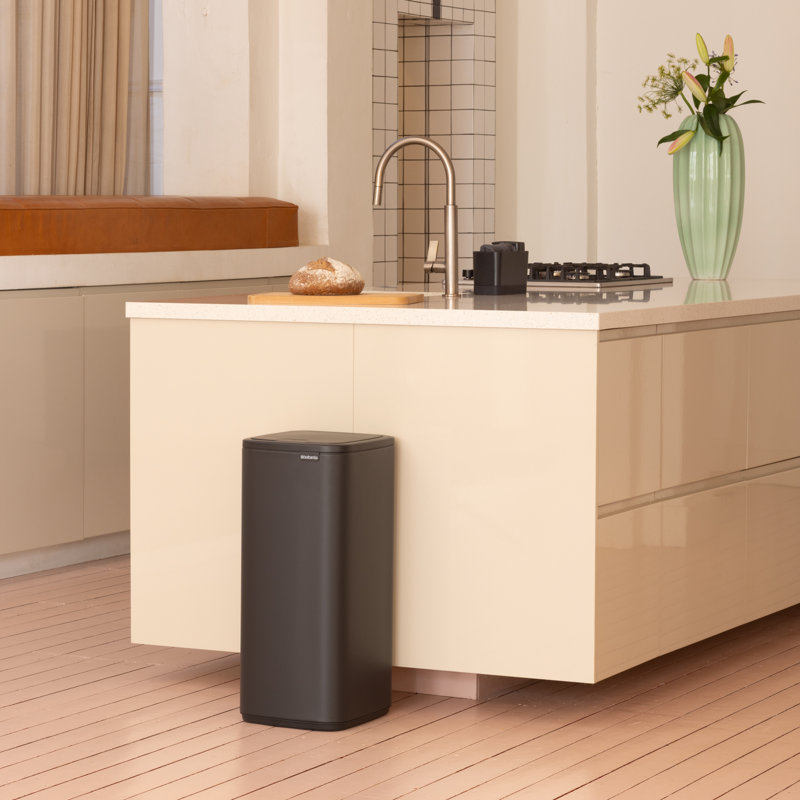 Brabantia Bo Touch Bin 30 Litre, Mineral Infinite Grey