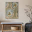 "Delicate Deco Plant Pattern V" par Baxter Mill, reproduction d'art sur toile encadrée