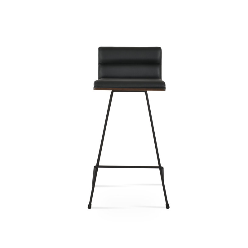 Corona Comfort Cattelan Counter & Bar Stool, Bar Stool (29" Seat Height), Black, PPM-Black