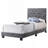 Charming Gray Twin Bed With Storage