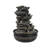 Tabletop Cascading Rock Water Fountain With Led Lights & Pump, 4 Tier Desktop Waterfall Fountains, Relax Meditation Decor For Home, Office, Bedroom & House Warming Gift Idea