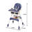 Portable High Chair,high Chairs For Babies And Toddlers,multi-use Easy Clean Baby High Chair With Lock Wheels,comfortable Feeding,place The Toy Storage Basket