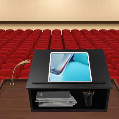 13.5'' Wood Tabletop Lectern with Storage