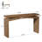 63-Inch Console Table for Entryway, Long Narrow Sofa Table with Thick Tabletop