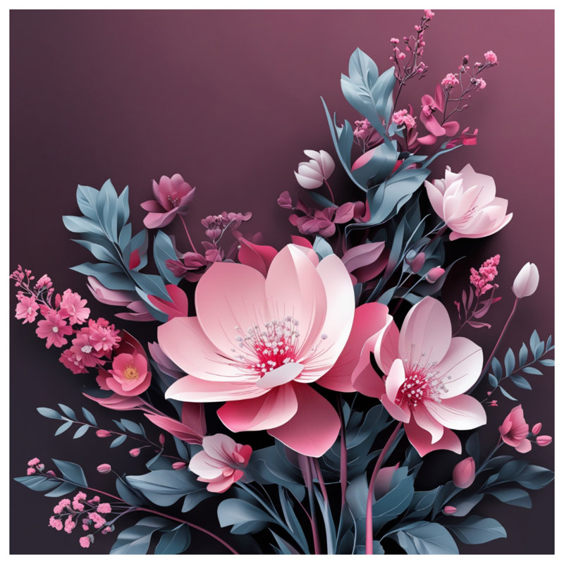 Couvre-lit floral rose, Lit simple