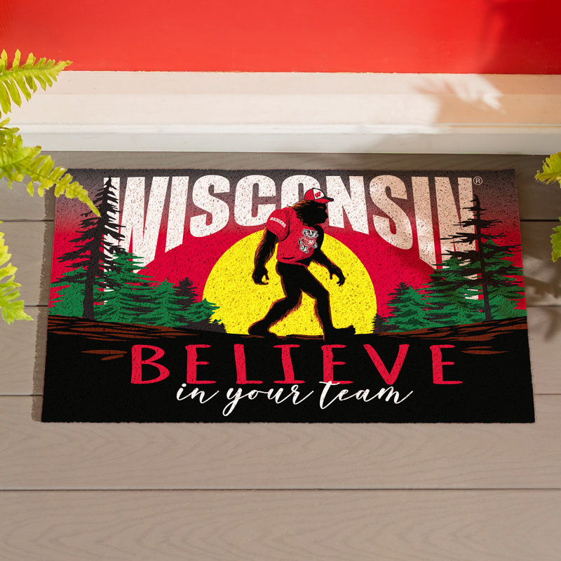 Paillasson en PVC 28 po x 16 po University of Wisconsin-Madison Bigfoot