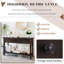 Console de style rétro classique avec trois tiroirs supérieurs et tablette inférieure ouverte-88235951