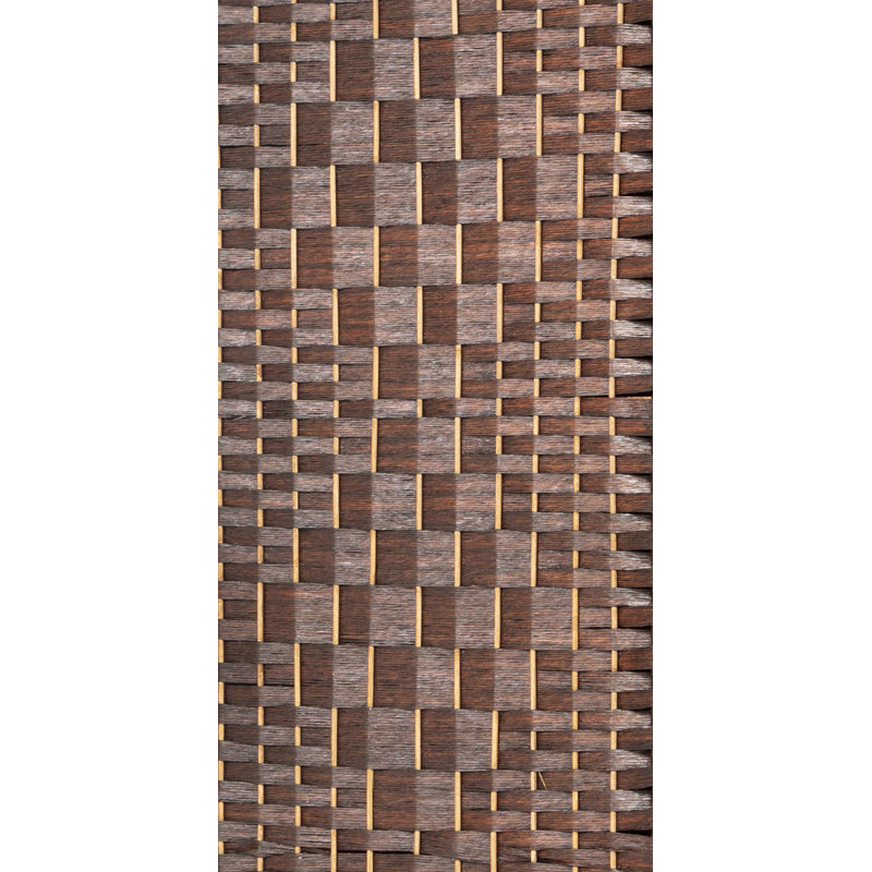 Paravent pliant en bambou de 71 po de hauteur avec garniture en bambou, 5, Naturel, H 71 po x l 87 po x P 1 po