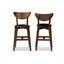 Tabouret de bar et de comptoir noir Horan (ensemble de 2)-1605813094