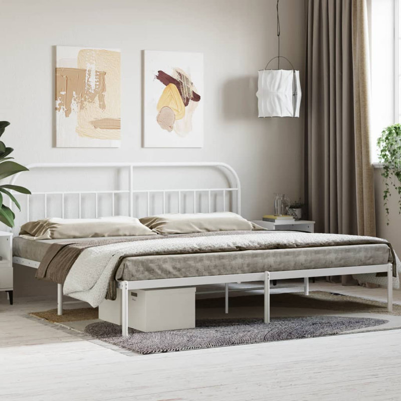 Hosby Bed, Super King (6'), White