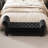 Black Velvet Bedroom Bench For Practical Storage - 64.5" Lounge Chaise Organizing Of-117459483