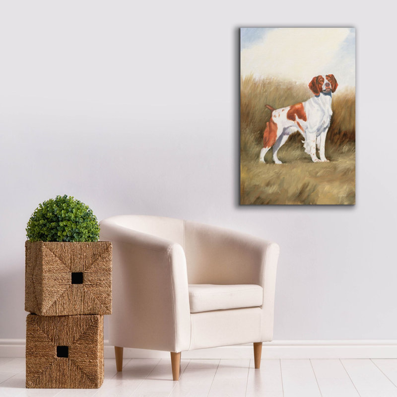 «Hunting Dog 1» par James Wiens, art mural sur toile, H 40 po x l 26 po