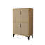 Armoire polyvalente moderne, chêne saphir, 28,3 po x 44,9 po x 14,4 po | 100% panneau de particules enduit de mélamine, épaisseur: 0,7 pouce | Pieds en plastique robuste, design scandinave élégant pour les solutions de rangement pour la maison et le bureau