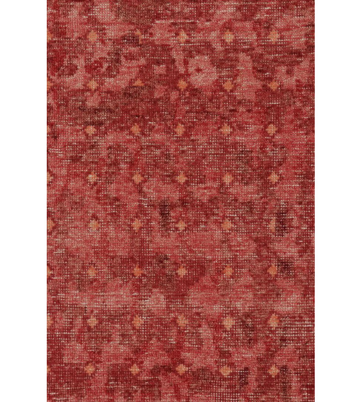Distressed Homage Hand Knotted Wool Geometric Area Rug, Rectangle 8' x 10'