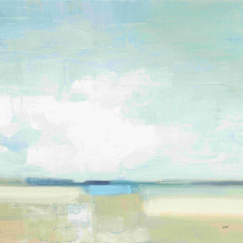 «Tidal Retreat Crop» par Julia Purinton, peinture sur toile tendue, H 36 po x l 36 po