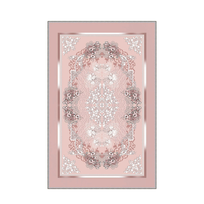 Stylish Woven Carpet, 5.2 x 7.5 Feet | 100% Polyester, 0.3 in Pile Height, Antibacterial, Non-Slip PVC Dot Underside | Machine Washable, 3D Digital Print | Perfect for Living Room, Bedroom & Home Décor