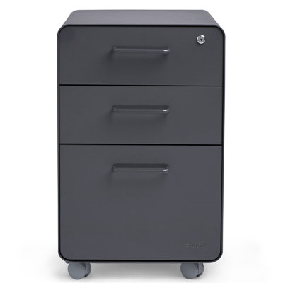  Stow 3-Drawer File Cabinet, With Caster