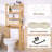4-tier  Over The Toilet Storage Organizer Rack Freestanding Shelf  Bamboo-1302154905