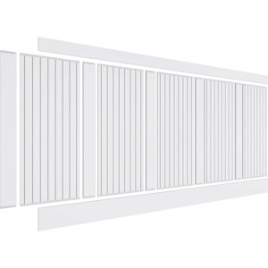 Ekena Millwork Framed Beadboard PVC Wainscot Paneling Kit | Wayfair