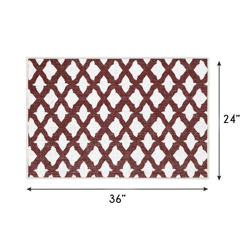 Tapis de cuisine Wadih, Rouge