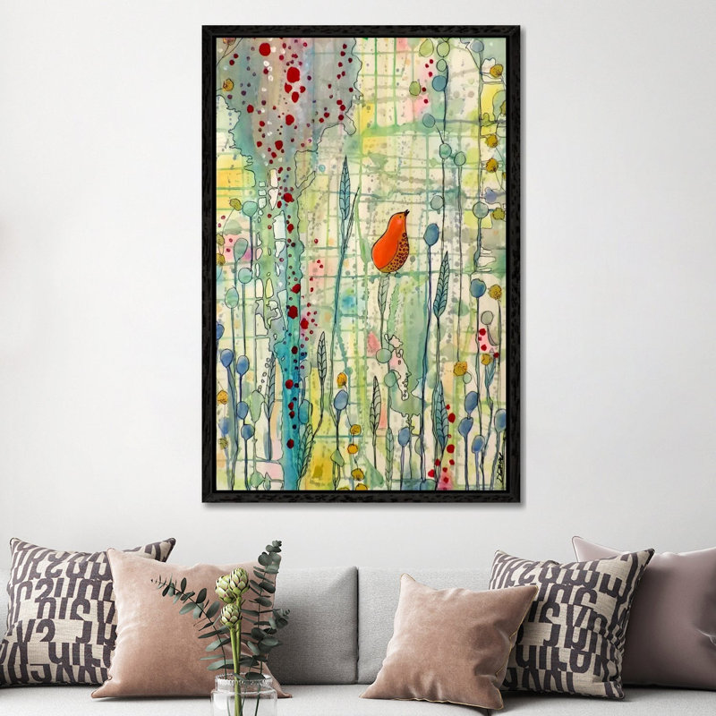Alpha by Sylvie Demers - Print on Canvas, 101.6 cm H x 66.04 cm W, Black Floater Framed