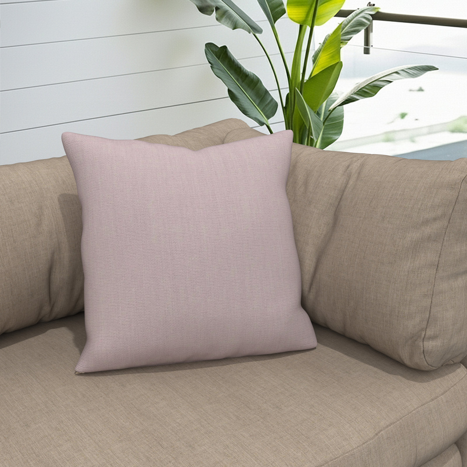 Gabi Indoor/Outdoor Throw Pillow, Square 24", Pink