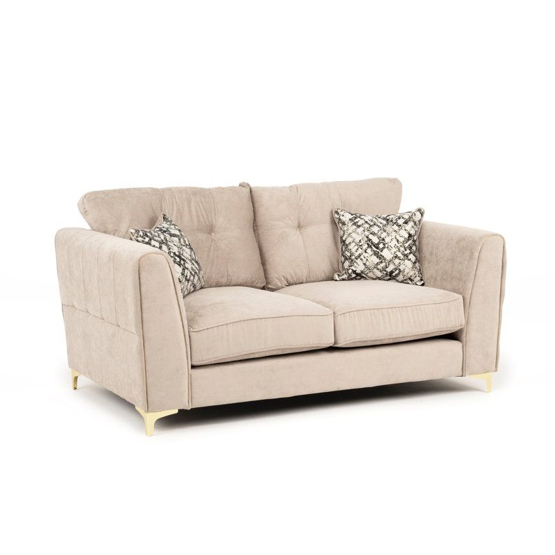 2 Seater Fabric Sofa, Beige