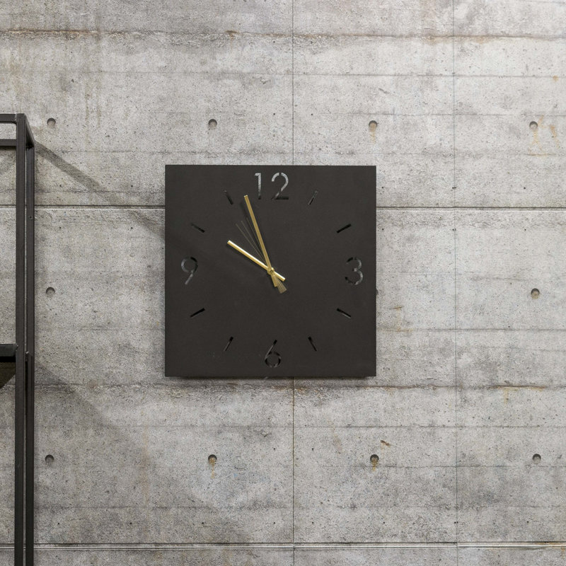 TIME Metal Wall Clock, 40cm H x 40cm W x 3cm D