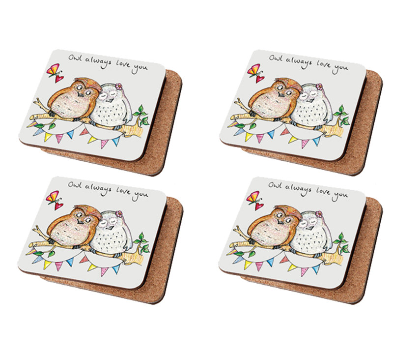 Cork 4 Piece Coaster Set