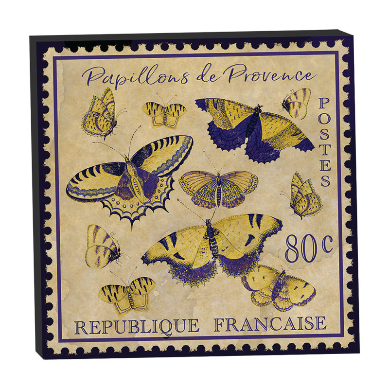 Timbres-poste papillons de Provence 24 x 24