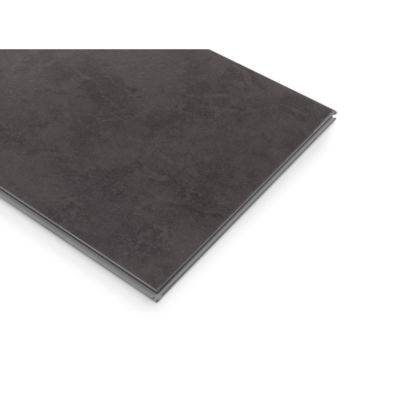 Carreau de vinyle SPC 12 po x 23,15 po x 9,5 mm Click-Lock, Ardoise